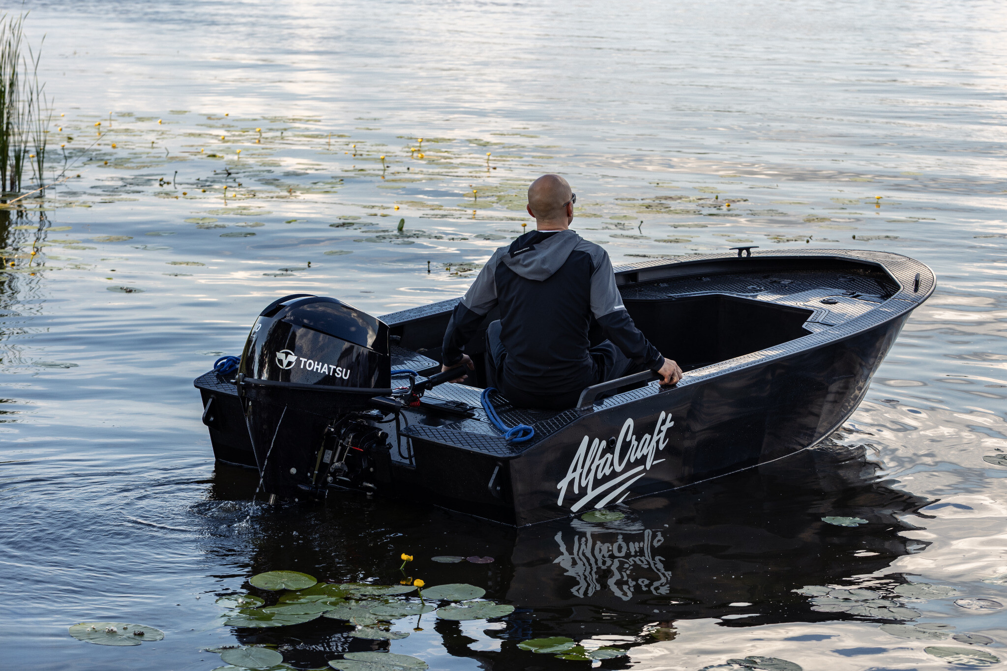 AlfaCraft boat test at the Zegrze Reservoir